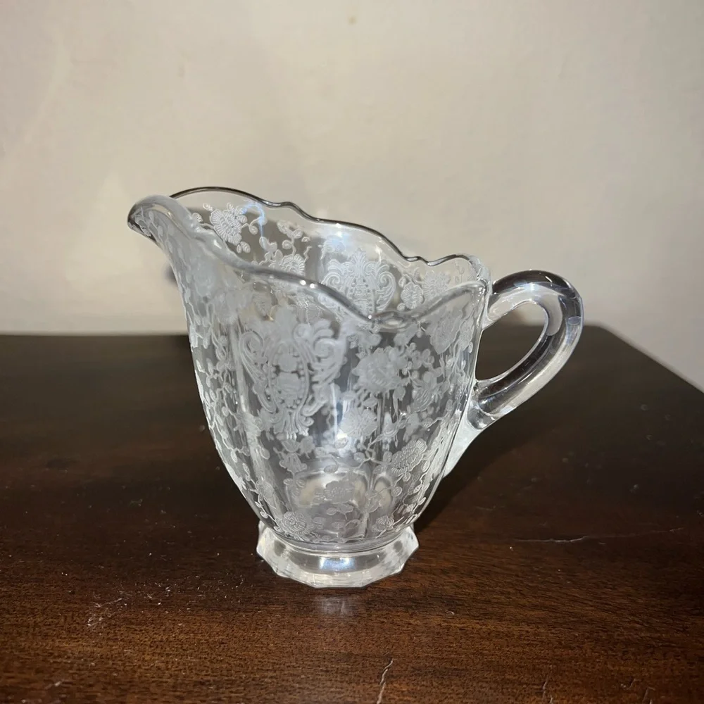 Crystal serving cups coffee tea vintage